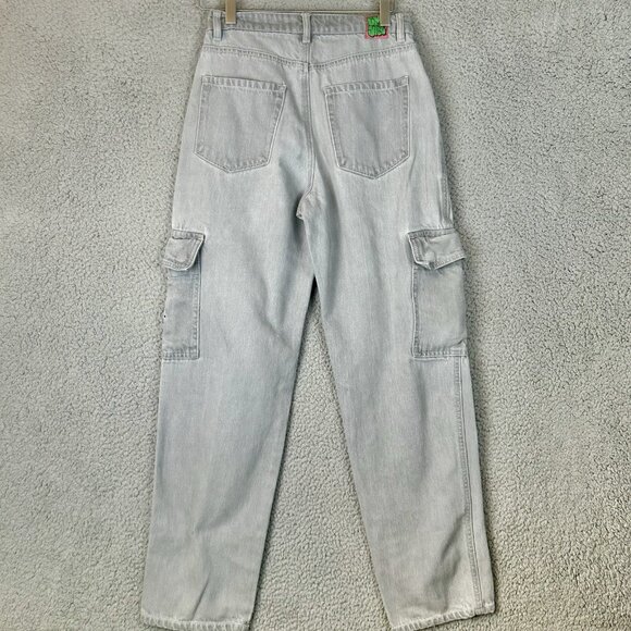 Empyre Jeans Women's Size 0 Gray Tori Porkchop Baggy Cargo Skate Punk Size 26 - Picture 5 of 11